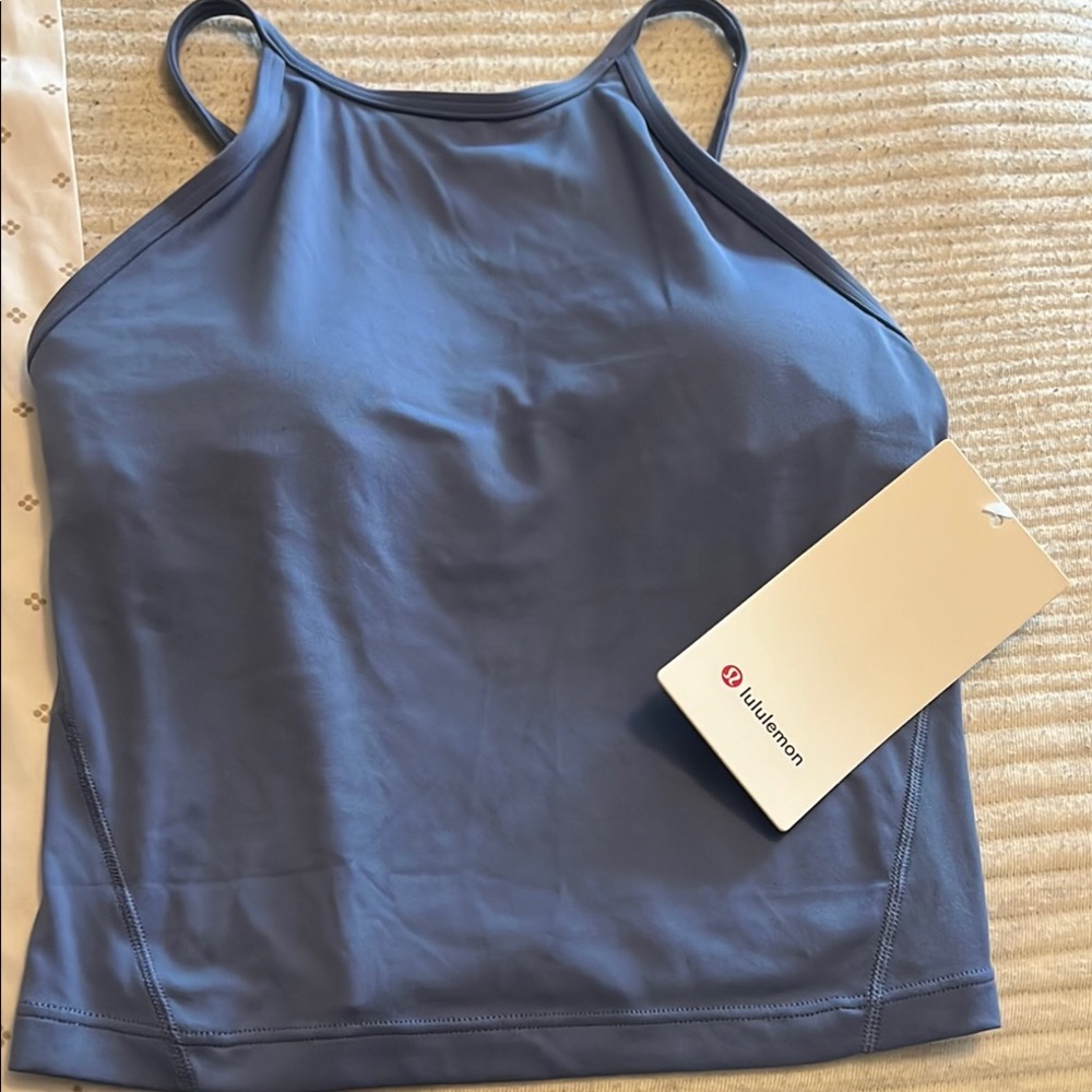 lululemon athletica Blue Fitted Crop Camisole